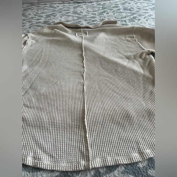 Aerie Lumber Jane Waffle Knit Polo Top - Picture 5 of 8